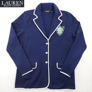 Lauren Ralph Lauren Black Label Blazer Bullion Crest Jacket Women's Large